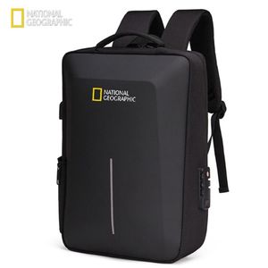 National Geographic Anti Diefstal Laptop Bag Waterdicht USB -oplaad 15 6 inch Daypack Mochila Eva Impact Protection 220309209Q
