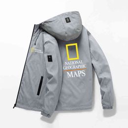 National Geographic Clothing Outdoor Camping Randonnée Veste à sweat à sweat à sweat imperméable pour les hommes Suite d'aventure de vent-en-vent 6852