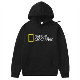National Geographic Sweats à capuche Mens Survey Expedition Scholar Top Sweat à capuche Mens Mode Vêtements surdimensionnés Sweat-shirt drôle Pull H0910