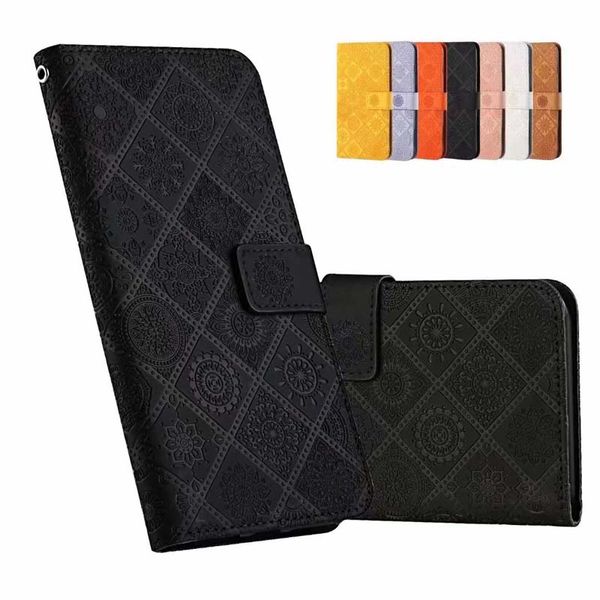 Patrón nacional Flip Walle Fundas de teléfono de cuero para Samsung A23 A33 A53 A73 A13 5G S22 PLUS S21FE S21 Ultra A22 5G A32 A52 A72 Titular de la tarjeta Soporte Cubierta del libro