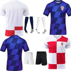 National Soccer 2025 Modric Croacia Jerseys Mandzukic Perisic Kalinic 2024 Euro Cup Camisa de fútbol Kovacic Kramaric Men Kits Kit Uniformes