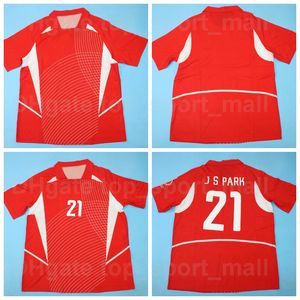 Équipe nationale 2002 Hommes Retro Soccer 21 J S PARK Jerseys Vintage Classic Team Couleur Rouge Pour Les Fans De Sport Maillot De Football Kits Uniforme Nom Personnalisé Numéro HanGuo