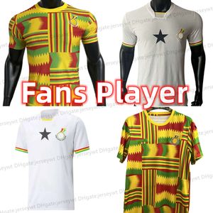 Nationaal team 23 24 Ghana A.AYEW Heren voetbalshirts fans Speler J. AYEW BABA DJIKU KUDUS Training Voetbalshirt Korte uniformen maillot de foot camiseta trainingspak