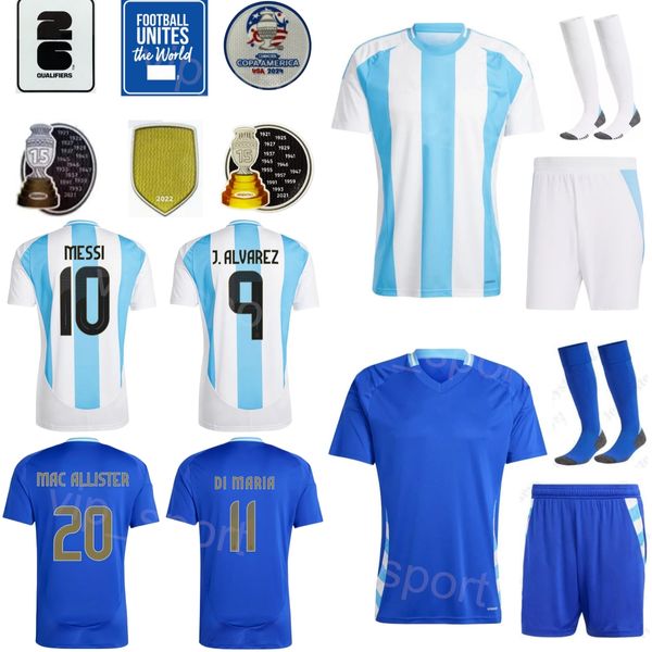 Equipo Nacional Argentina 19 Otamendi Soccer Jersey Man Kids 24-25 Copa América 3 Tagliafico 9 Kun Agüero 15 González 7 de Paul 5 Paredes 11 Di Maria Fútbol Kits Kits