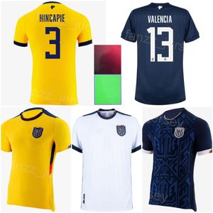 Équipe nationale Équateur VALENCIA Maillots de football Coupe du monde 2022 HINCAPIE PRECIADO TORRES ESTUPINAN MENDEZ SARMIRNTO CIFUENTES RODRIGUEZ FRANCO Kits de maillots de football