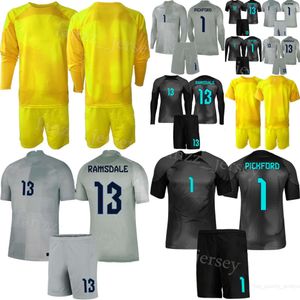 Gardien de but de l'équipe nationale GK Youth Pickford Jerseys Ensemble de football Gardien de but à manches longues Mary Earps Nick Pope Hart Banks Shilton Ramsdale Kits de chemise de football 22/23 YingGuo