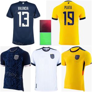 Maillots de football de l'équipe nationale HINCAPIE Equateur 2022-23 Coupe du monde PRECIADO ESTUPINAN GALINDEZ ESTRADA SARMIRNTO RODRIGUEZ REASCO VALENCIA Kits de maillots de football