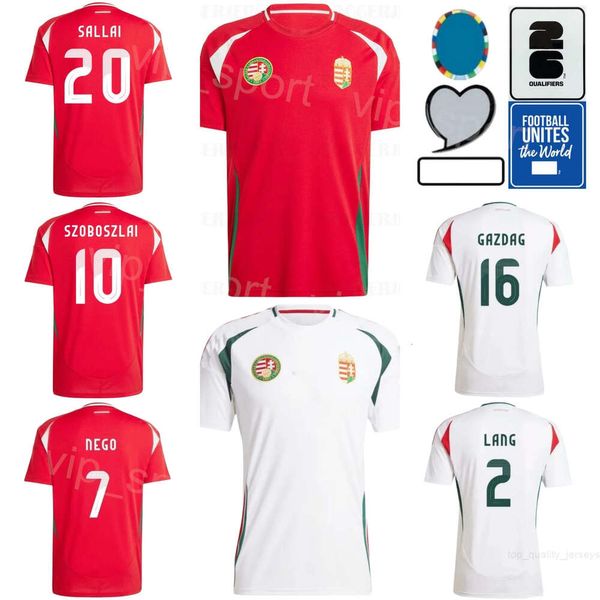 Équipe nationale 11 Kerkez Soccer Jerseys Man 24-25 Euro Cup 16 Gazdag 7 Dzsudzsak 15 Kata 14 Bolla 7 Nego 15 Kleinheisler 17 Styles 18 Nagy Football Shirt Kits Xiongyali