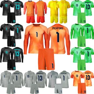 Nationaal team heren voetbaldoelman Aaron Ramsdale Jersey Set 2022-23 GK Pickford Mary Earps met lange mouwen Nick Pope Joe Hart Gordon Banks voetbalshirtsets YingGuo