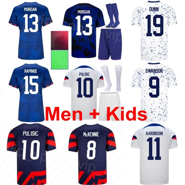 National Team Soccer 4 Tyler Adams Jersey Set 23 Kellyn Acosta 2 DeAndre Yedlin 8 Weston McKennie 3 Walker Zimmerman 21 Timothy Weah Football Shirt Kits Rouge Hommes Jeunesse