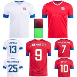 Nationaal team voetbal 8 Bryan Oviedo Jerseys Costa Rica 2022-23 World Cup 5 Celso Borges 9 Jewison Bennette 7 Anthony Contreras 19 Kendall Waston voetbalshirtkits