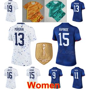 Équipe nationale Femme de football Alex Morgan Jerseys Megan Rapinoe Julie Ertz Girma Ohara Cook Sonnett Fox Sanchez Demelo Horan Sullivan Lady Football Shirt Kits Meiguo