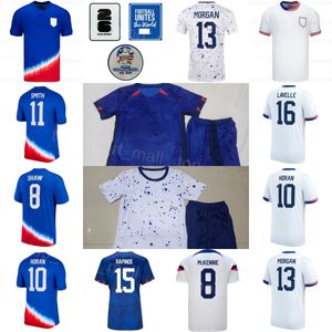 2024 EQUIPO USA USWNT 13 Alex Morgan Jersey Soccer 10 Lindsey Horan Christian Pulisic Jaedyn Shaw Rose Lavelle Rapinoe Sophia Smith Julie Ertz American Football Camiseta