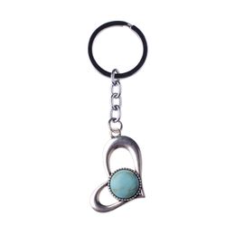 Natura edelsteen liefde legering hanger hanger sleutelhanger amethist green aventurine poeder kristal valentijnsdag cadeau voor vrouwen