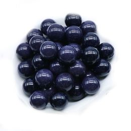 Natuurlijk 8/10/10/18/18/20 mm Non-Porore-Ball No Goles ongebreideld Chakra edelsteen bol Collectie Haling Reiki Decor Blue Goldstone Stone Balls Beads