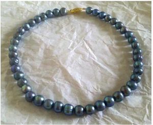 Collier de perles noires de tahiti naturelles AAA, 910mm, 18 bijoux fins, fabrication de bijoux, 240106