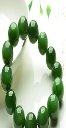 Natuurlijk A Goods Taiwan Sapphire armbanden Spinazie Green Jade Fashion kralen Bracelet2211325