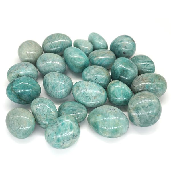 Amazonite naturelle Round Stone Floring Healing Crystal Quartz Material spécimen de gros lot en gros Gemstone Home Aquarium Decoration