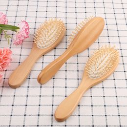 wholesale Cepillo de bambú natural Cuidado saludable Masaje Peine para el cabello Airbag antiestático Cepillo para el cabello Herramienta para peinar el cabello