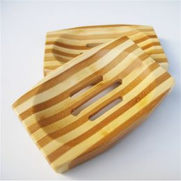 Natural Bamboo Soap Dishes Draining Hollowed Soaps Box Gift for Women Men Daily Life 4 42zz Q2