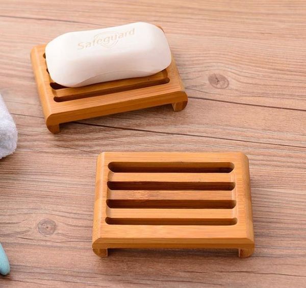 Porte-savon en bambou naturel, porte-plateau, porte-savon de salle de bains, boîte à assiettes, SN4104
