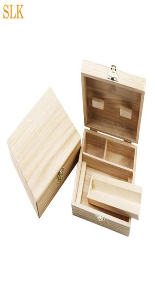 Boîte de rangement multifonctionnelle en bois en bois naturel BAME Organisateur de stockage créatif Conception de mode accessoires 4202130935
