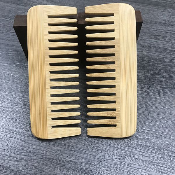 Bambou naturel et peigne en bois barbe peigne sant￩ laser Gravure Logo total 1000 pcs