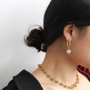 Boucles d'oreilles baroques naturelles avec personnalité exagérée, boucles d'oreilles rétro et de haute qualité, 2022 Tiger Year New YS57