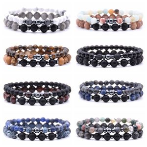 Bracelet de perles naturelles pour femmes, diffuseur d'agate, ensemble de poignet, aromathérapie, Yoga, ornement de main, perles de 8mm