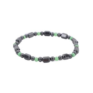 Pierre noire naturelle brins de perles faits à la main bracelets porte-bonheur pour hommes fête Club décor mode Yoga énergie bijoux