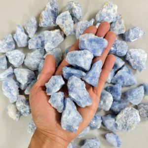 Natuurlijke blauwe celestiet calcietkristallen ruwe ruwe edelstenen reiki genezende energiestenen