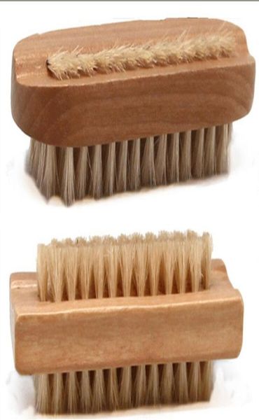 Brosse en poils de sanglier naturels, brosse à ongles en bois ou brosse de nettoyage des pieds, épurateur de Massage corporel 5743587