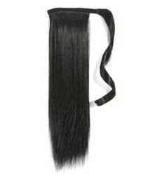 Clip brasileño natural en extensión de cola de caballo Envoltura alrededor de cola de caballo larga y recta Cabello humano de 28 pulgadas 100g 120g 140g 160g DIVA1