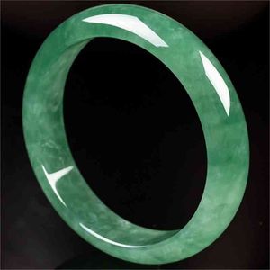 Natuurlijke Birmese Jade 54-64mm groene armband elegante prinses sieraden beste cadeau voor moeder en vriendin