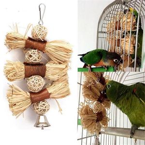 Natural Chews Toy voor Pet Bird Parrot Macaw Afrikaanse Grijze Budgie Parakeet Cockatiels Conure LoveBird Bites Swing Cages Speelgoed