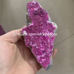 Natural Cobaltocalcite Crystal Mineral Specimen Gift 2000G Spectaculaire onregelmatige Ruwe ruwe Cobaltoan Calciet Druzy Drusy Quartz Cluster Geode Spirituele Genezing