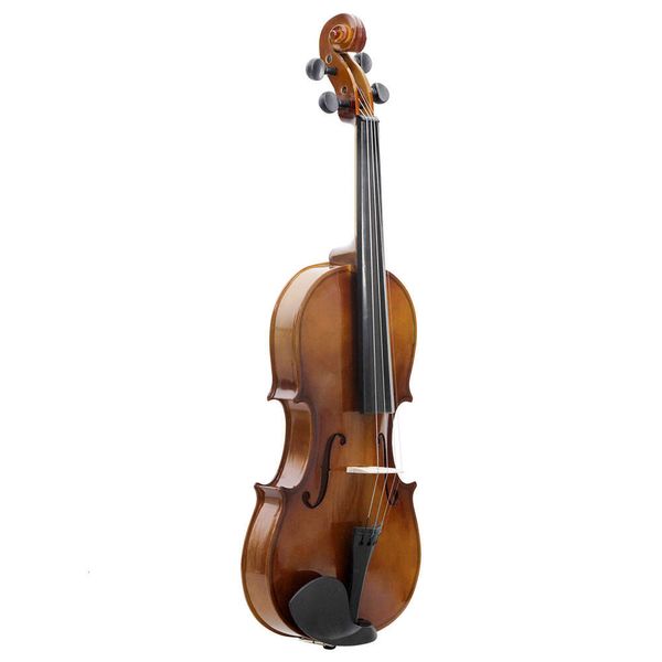 Violon à archet de couleur naturelle en tilleul, vulgarisation pour débutants, pratique, boîte triangulaire cadeau AV-102, violons neufs