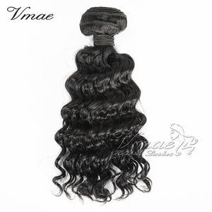 Couleur naturelle profonde lâche corps vague d'eau 10A Extensions de cheveux humains 3 pcs/lot 10 