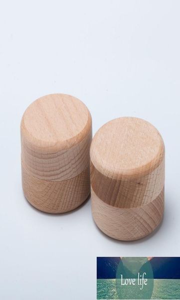 Cajas de almacenamiento de madera redondas para manualidades naturales, caja de anillo, joyero decorativo Vintage, caja de almacenamiento de joyería hecha a mano DIY, fábrica ex9881530