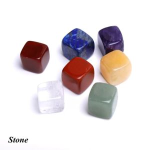 CHAKRA DE CRISTAL NATURAL Piedra 7pcs Juego de piedras naturales Palm Reiki Cristales curativos Gemstones Yoga Energía NaturalCrystalCHAKRA SS1221WLY935