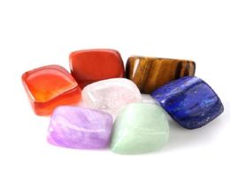 Cristal natural chakra pedra 7 pçs conjunto pedras naturais palma reiki cura cristais pedras preciosas acessórios de decoração para casa t2i5174423103