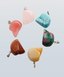 Natuurlijke kristalfigurines Dieren Keychain Stone snijschedel Hanger Fashion Cool Stone Pendant Key Ring Key Holder Men Women JE4038811