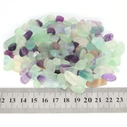 Natural Crystal Fluorite Rock Gravel Tumbled Stone Bulk Onregelmatige Chip Gemstone Home Decor Mineral Fish Tank Aquarium Decoratie