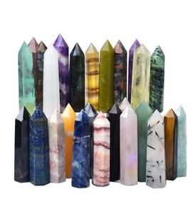 Ornement des arts de Crystal Point Natural Chakra guérison Reiki Energy Stone Mineral Quartz Pilier magique Magie 56 cm Longueur4820555