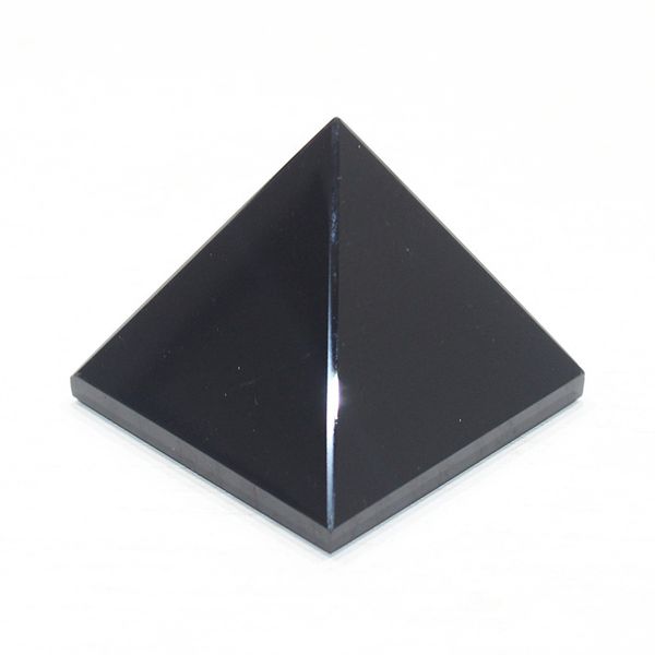 Cristal naturel pyramide obsidienne Original pierre ornement bureau à domicile Feng Shui énergie guérison bibelot cadeau