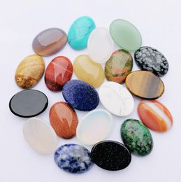 Natural Crystal Semi-edelsteen 25x18mm steen patch gezicht voor natuursteen ketting ring oorringen sieraden accessoire