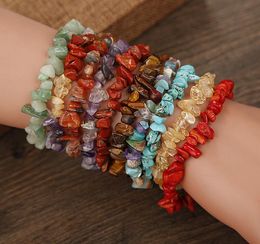 Bracelets porte-bonheur en perles d'énergie en pierre de cristal naturel bijoux de Yoga pour hommes femmes cadeau