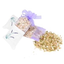 Natuurlijke gedroogde bloem roze jasmijn lavendel knop bloemen sachet tas huis aromatherapie garderobe droogmiddel autokamer lucht verfrissend 6z