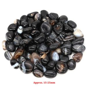 Natural Evil Eye Agate Crystal Gravel Pierres Polies spécimen minérales guérison Reiki Tank Flower Pot Aquarium Decor Wholesale