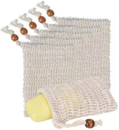 Maille exfoliante naturelle économiseur de savon brosses de bain environnement sisal économiseur sac support de pochette pour douche moussant et séchage 914 cm6205862